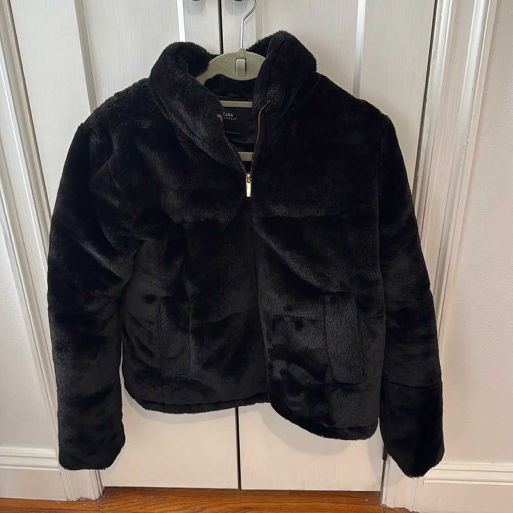 Zara faux fur coat